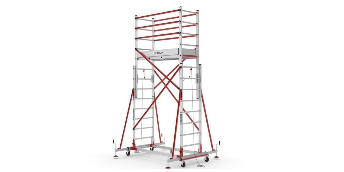 Çağsan TeleSafe XLN Premium İki Parçalı Alüminyum İskele