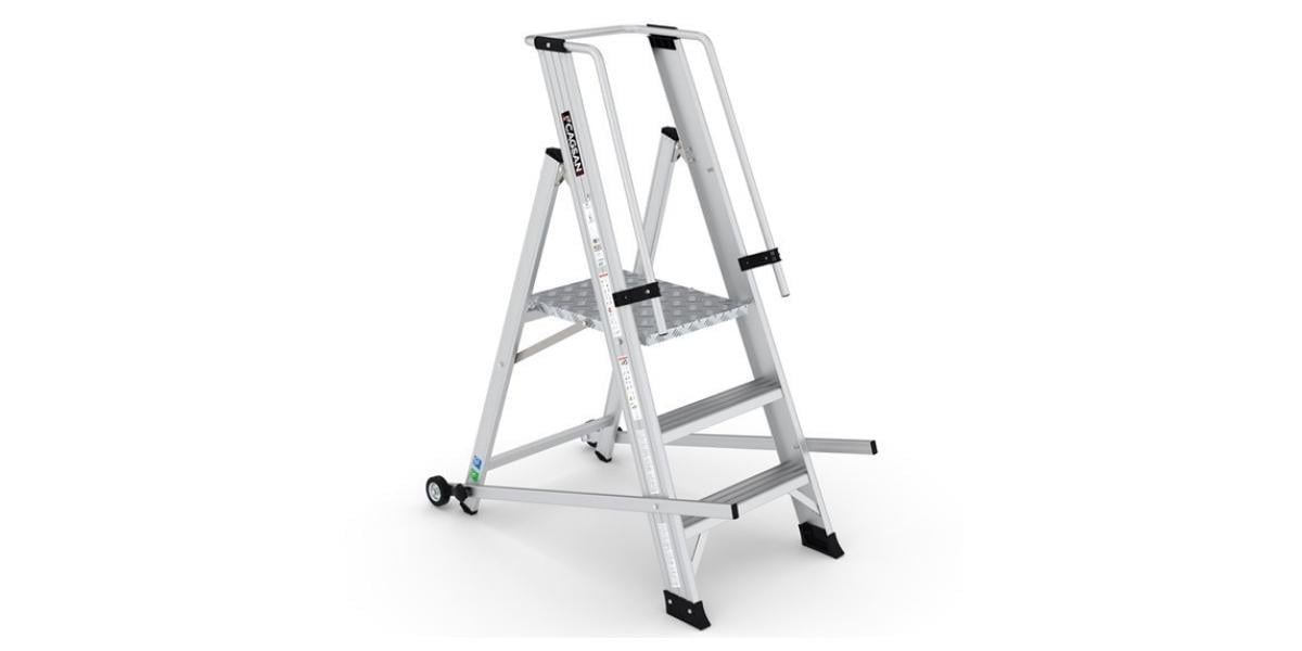 Çağsan Tekerlekli Alüminyum Profesyonel Platformlu Merdiven