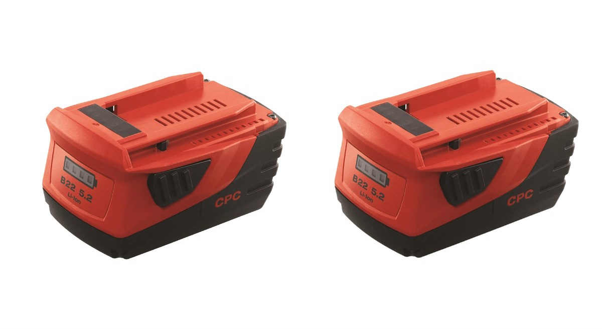 HİLTİHilti Akü Seti 22V 5.2A Li-ion 2 AdetB 22/5.2 Li-ion #2136396