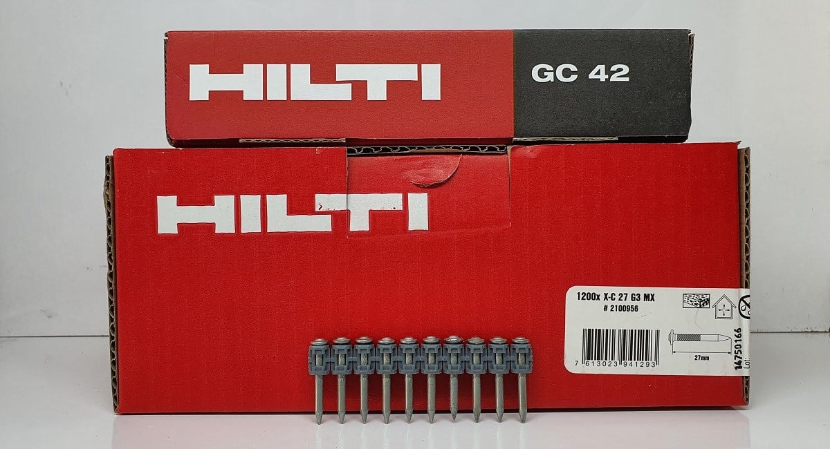 HİLTİHilti GX3 Çivi Gaz 27mm Betona ÇakımX-C27 G3 MX+GC42 #2100956