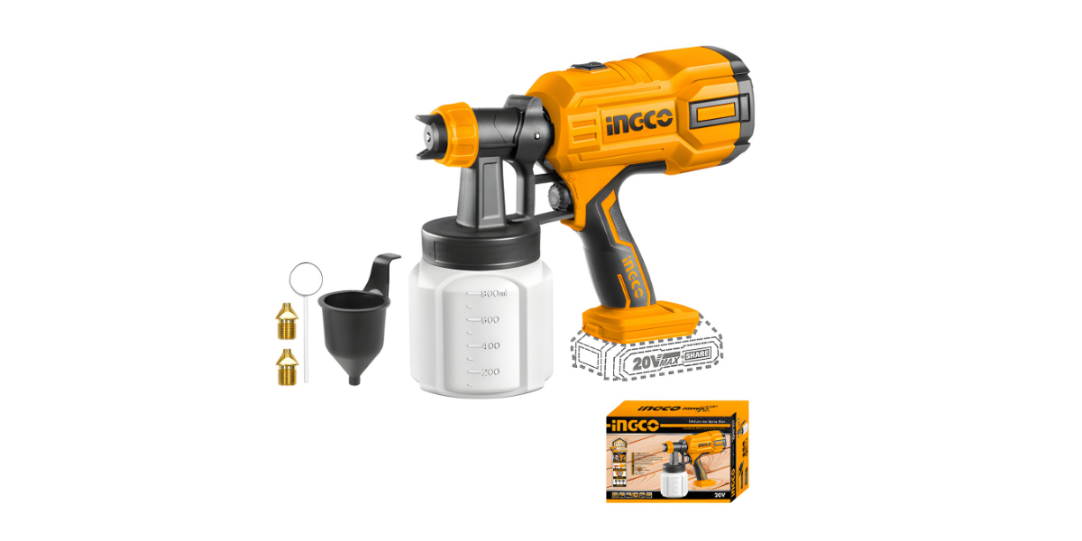 Ingco CSGLI2003 Li-ion Akülü Boya Tabancası 20V