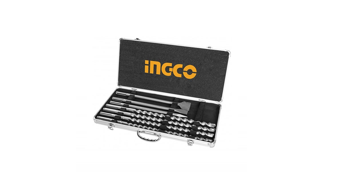INGCOIngco AKD5075 SDS Max Kırıcı Delici Matkap Ucu ve Keski SetiING-AKD5075