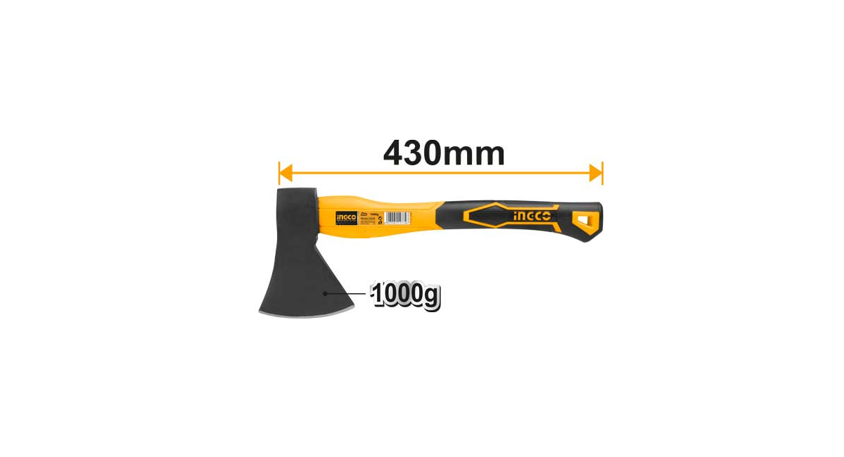 INGCOIngco HAX02010008 Fiberglass Saplı Balta 1000gING-HAX02010008