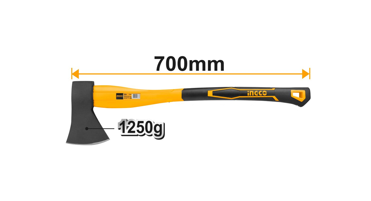 INGCOIngco HAX02012508 Fiberglass Saplı Balta 1250gING-HAX02012508
