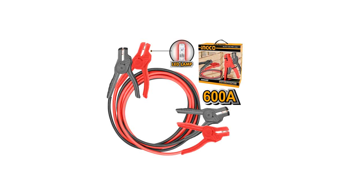 INGCOIngco HBTCP6008L Lambalı Akü Takviye Kablosu 600AING-HBTCP6008L