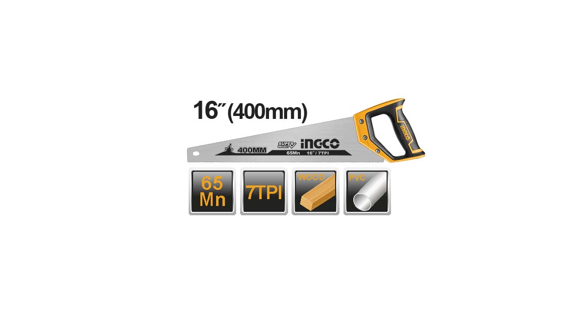 INGCOIngco HHAS15400 Pala Testere 400mmING-HHAS15400