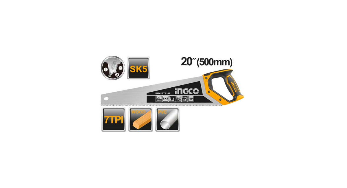 INGCOIngco HHAS28500 Pala Testere 500mmING-HHAS28500