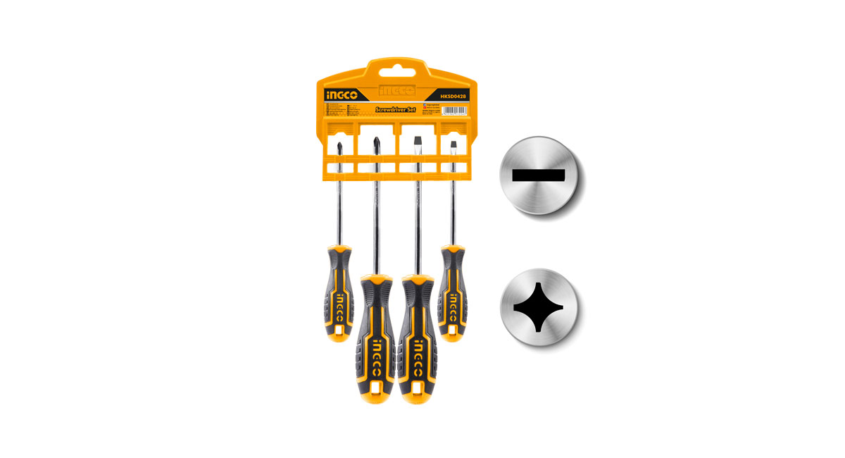 INGCOIngco HKSD0428 4'lü Tornavida SetiING-HKSD0428