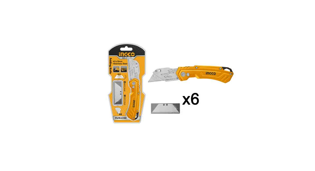 INGCOIngco HUK6288 Endüstriyel Katlanır Maket BıçağıING-HUK6288