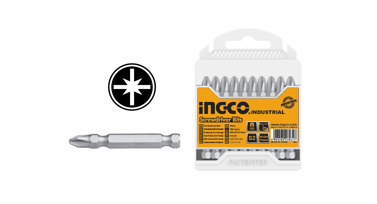 INGCOIngco SDB11PZ323 10'lu Yıldız Bits Uç SetiING-SDB11PZ323