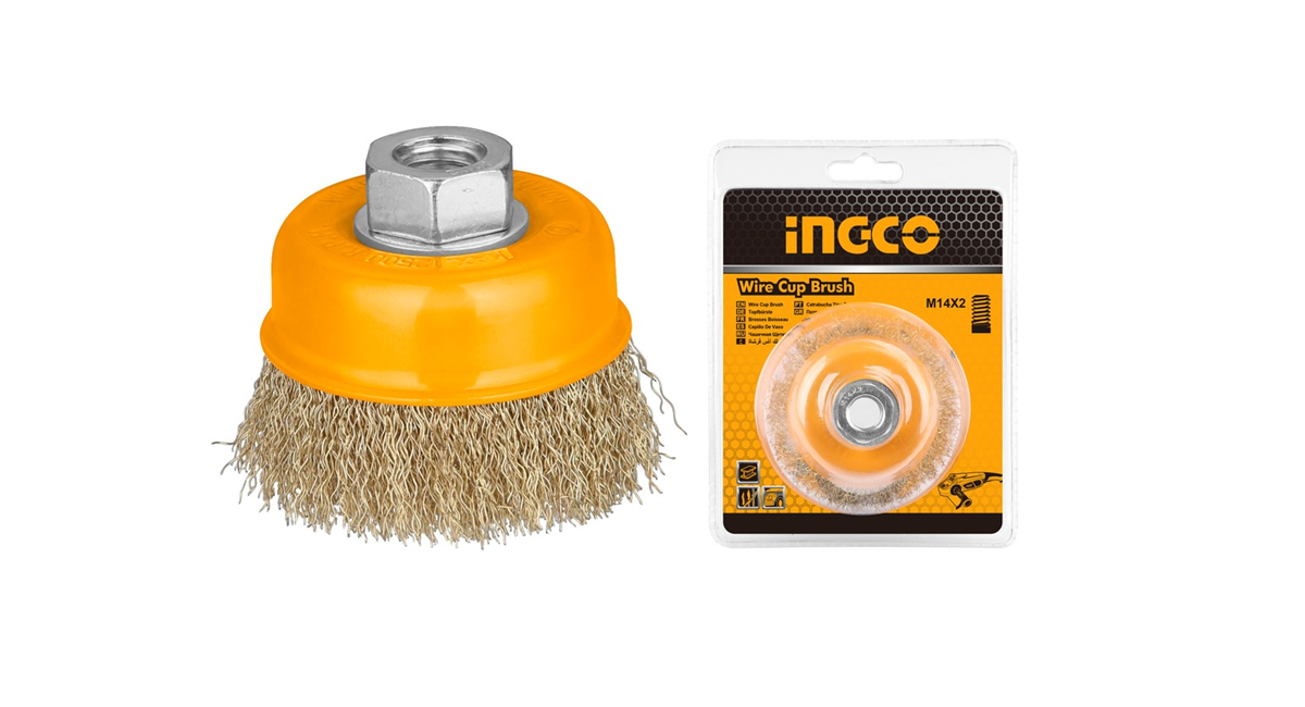 INGCOIngco WB10751 Saçaklı Çanak Tel Fırça 75mmING-WB10751