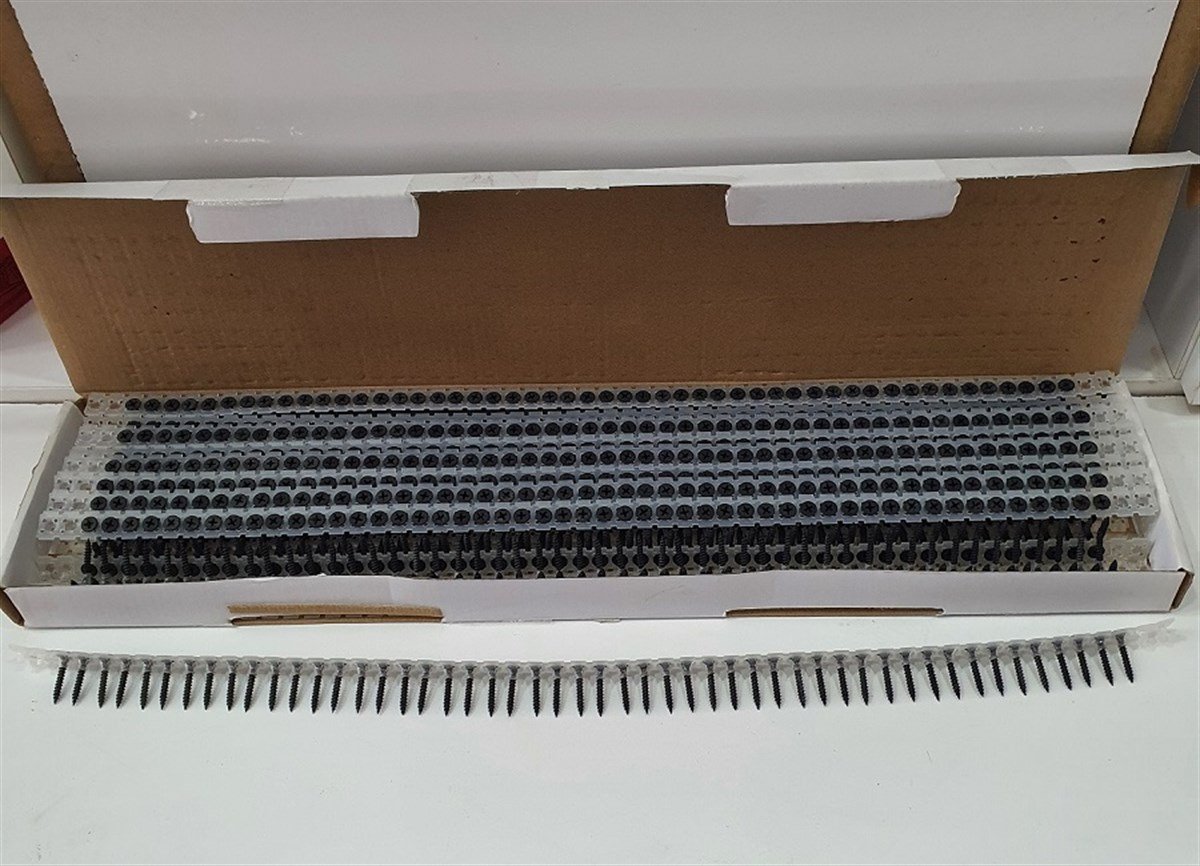 KALEKale 3,5x25mm Şeritli Alçıpan Vidası Sivri Uç3,5x25mm-1000 Adet