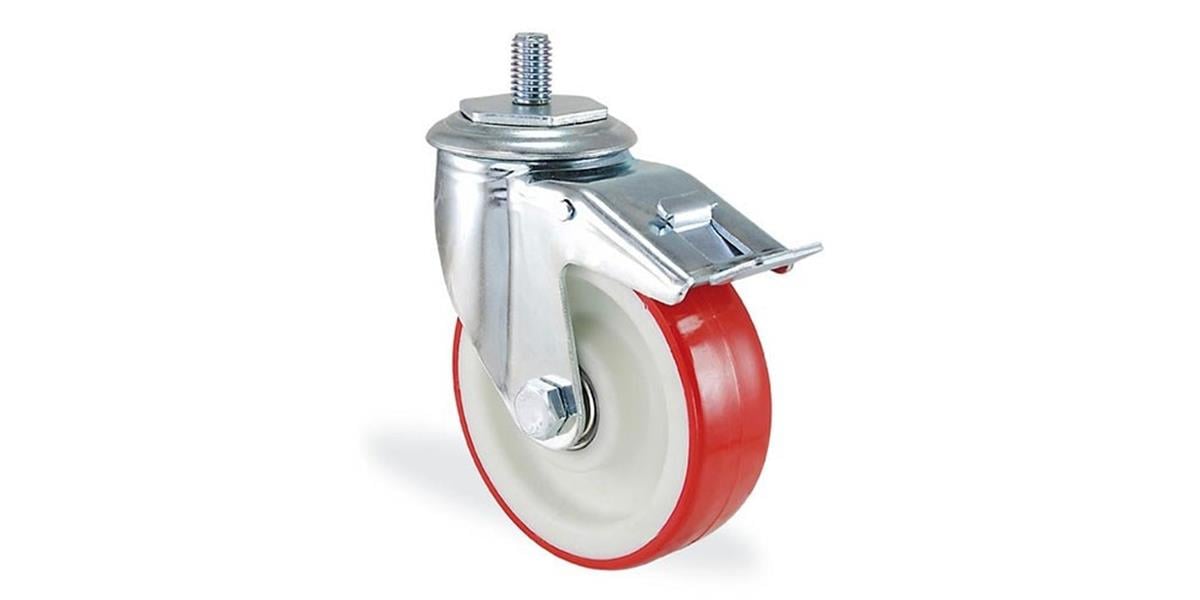 KamaKama Oynak Civata Bağlantılı Orta Sanayi Tekeri 15cm-400kg3801 PUR 150 F18