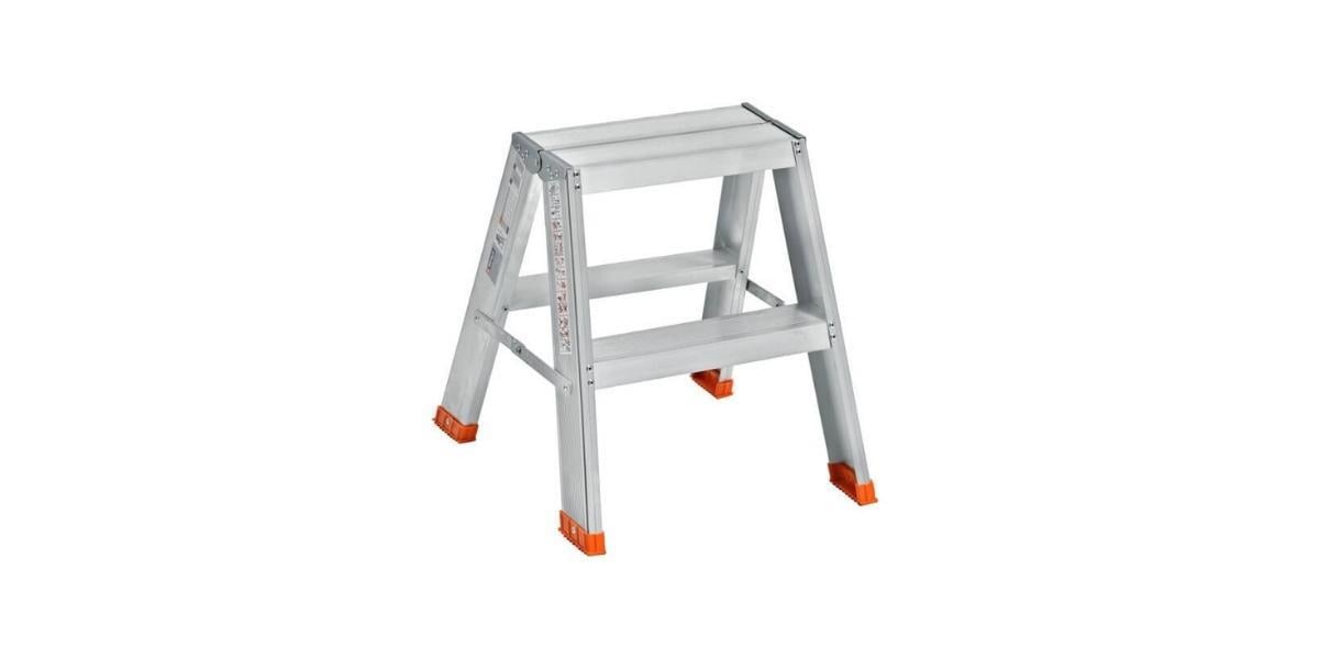 Saraylı 2 Basamaklı Alüminyum Mega Çift Taraflı Merdiven