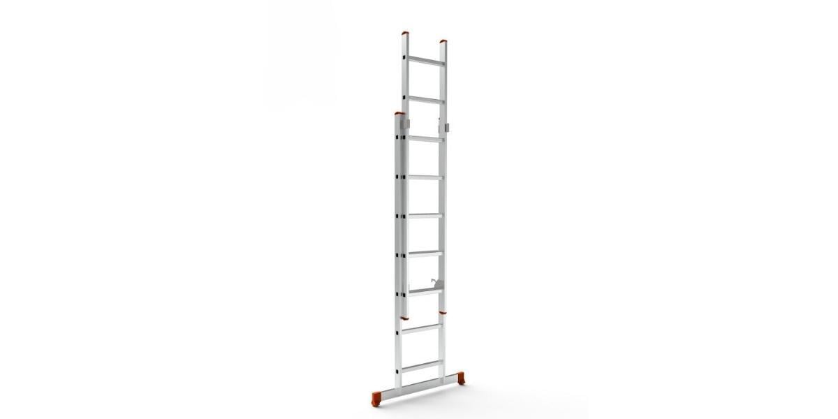 Saraylı 2x7 Basamaklı Sürgülü Alüminyum Merdiven 193-300cm