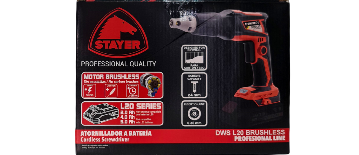 Stayer Akülü Alçıpan Vidalama Kömürsüz Set