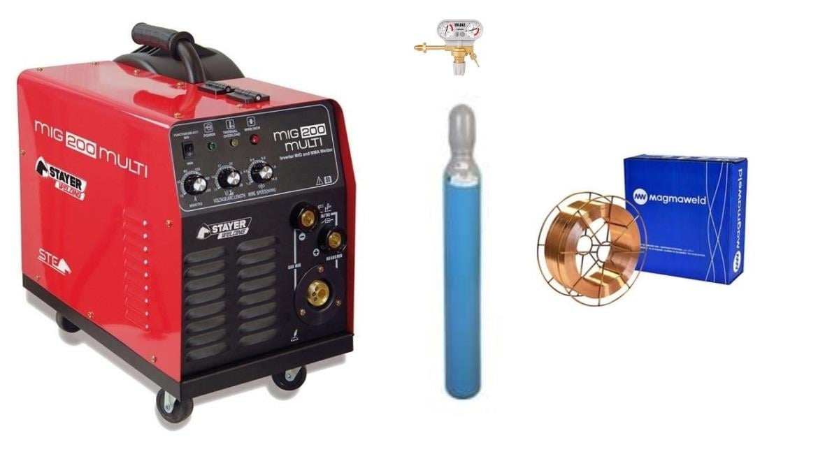 Stayer MIG 200 Multi Gaz Altı Kaynak Makinası 230V Set
