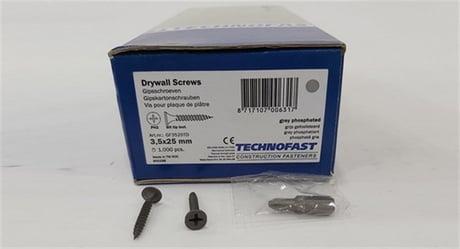 Technofast 3.5x25mm Sivri Uçlu Alçıpan Vidası