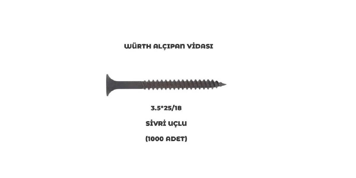 WÜRTHWürth HB 3,5X2,5MM Alçıpan Vidası(PHR)PH2-SYH-3,5X25/ 18018903525