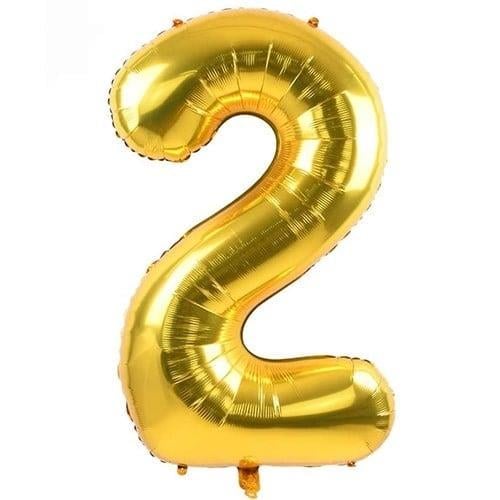 Gold Renk 76 cm2 Rakam Folyo Balon Gold 76 cm