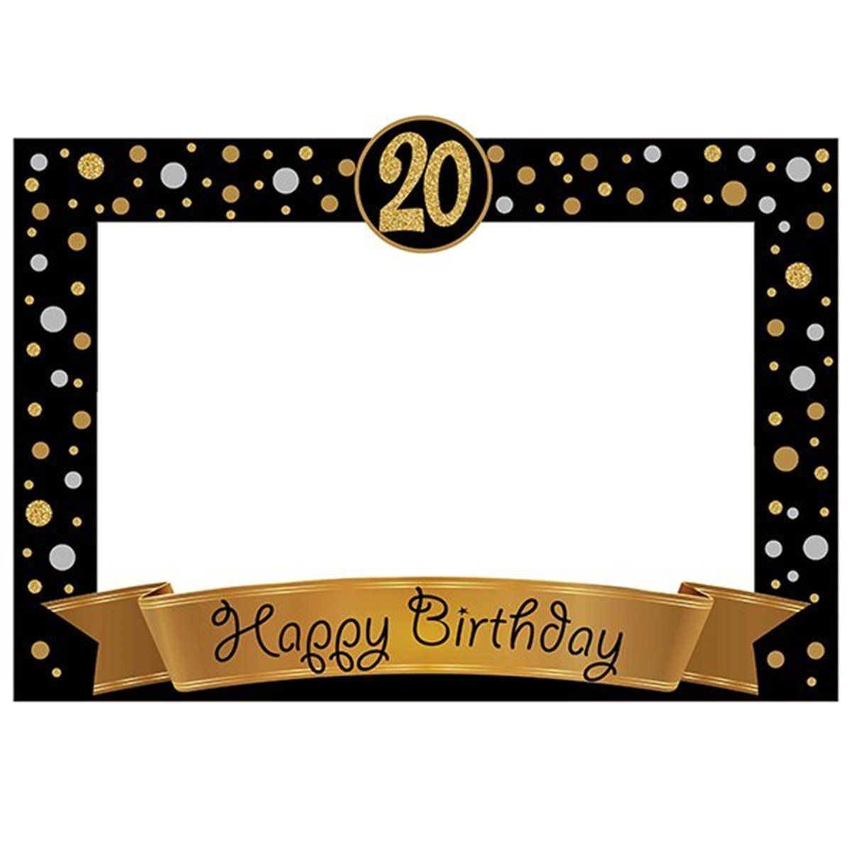 20 Yaş Fotoğraf Çerçevesi Gold