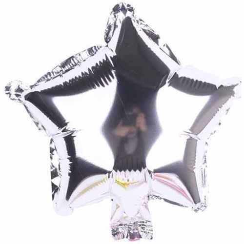 30 Adet Gümüş Yıldız Uçan Balon Demeti