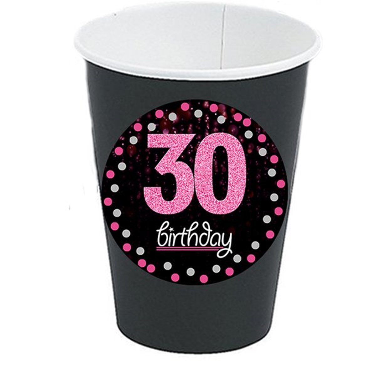 30 Yaş Fuşya Bardak