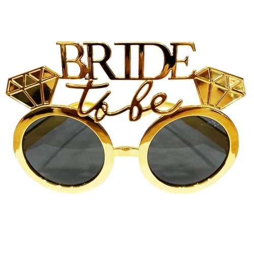 Altın Renkli Bride To Be Parti Gözlük