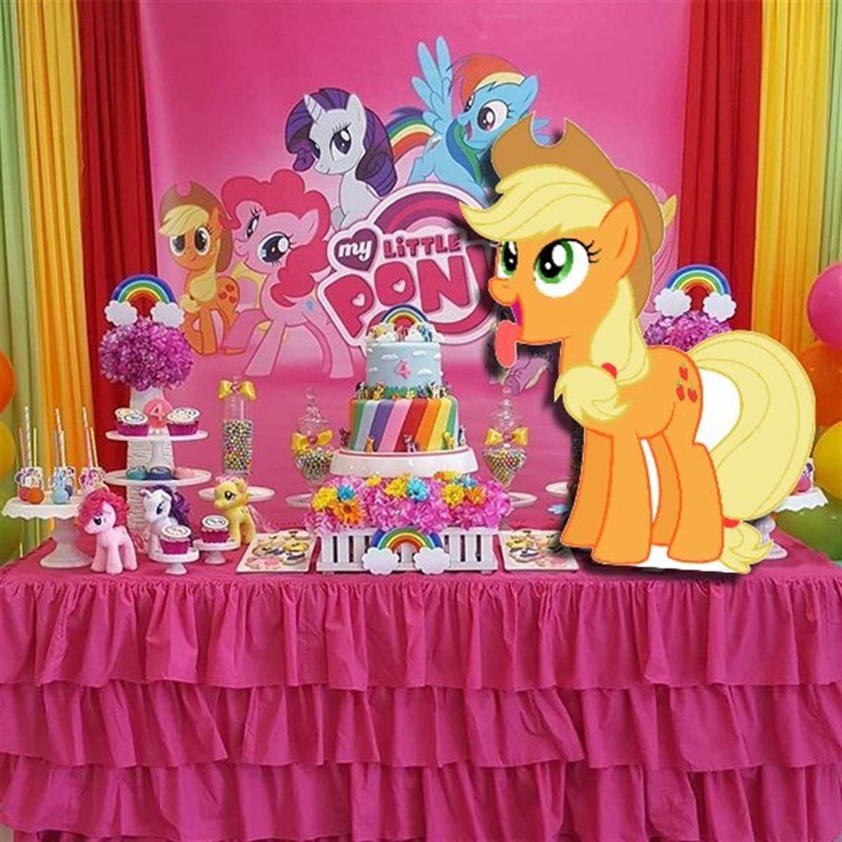 Applejack Masa Üstü Ayaklı Pano