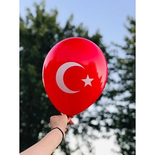 Ay Yıldızlı Lateks Balon 100 Adet