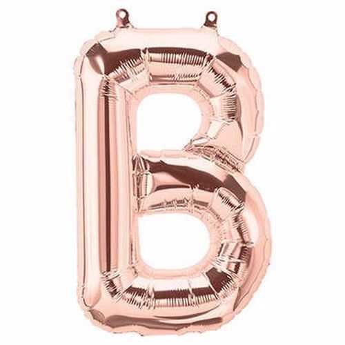 B Harf Folyo Balon Gold Rose 76 Cm
