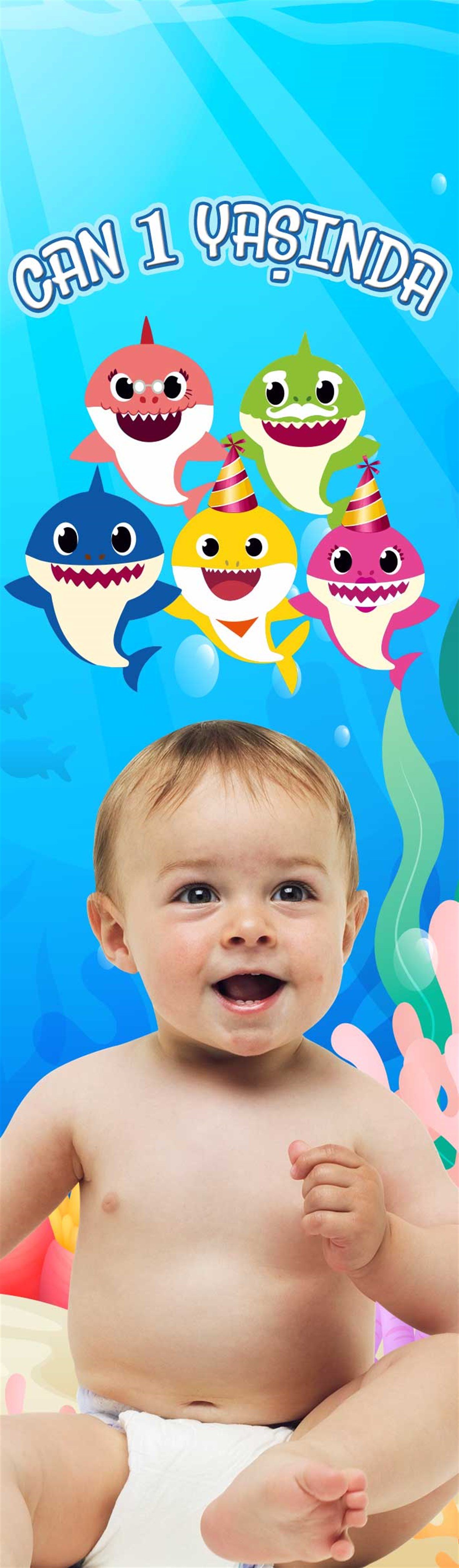 Baby Shark Kişiye Özel Kitap Ayracı 10 Adet