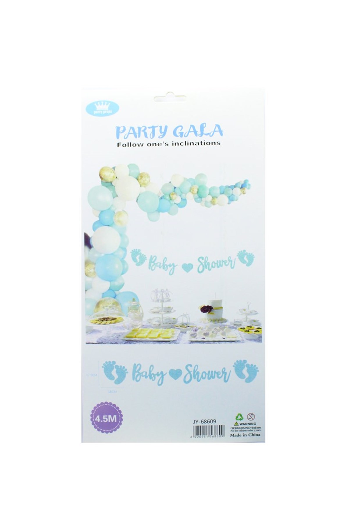 Baby Shower Banner Mavi