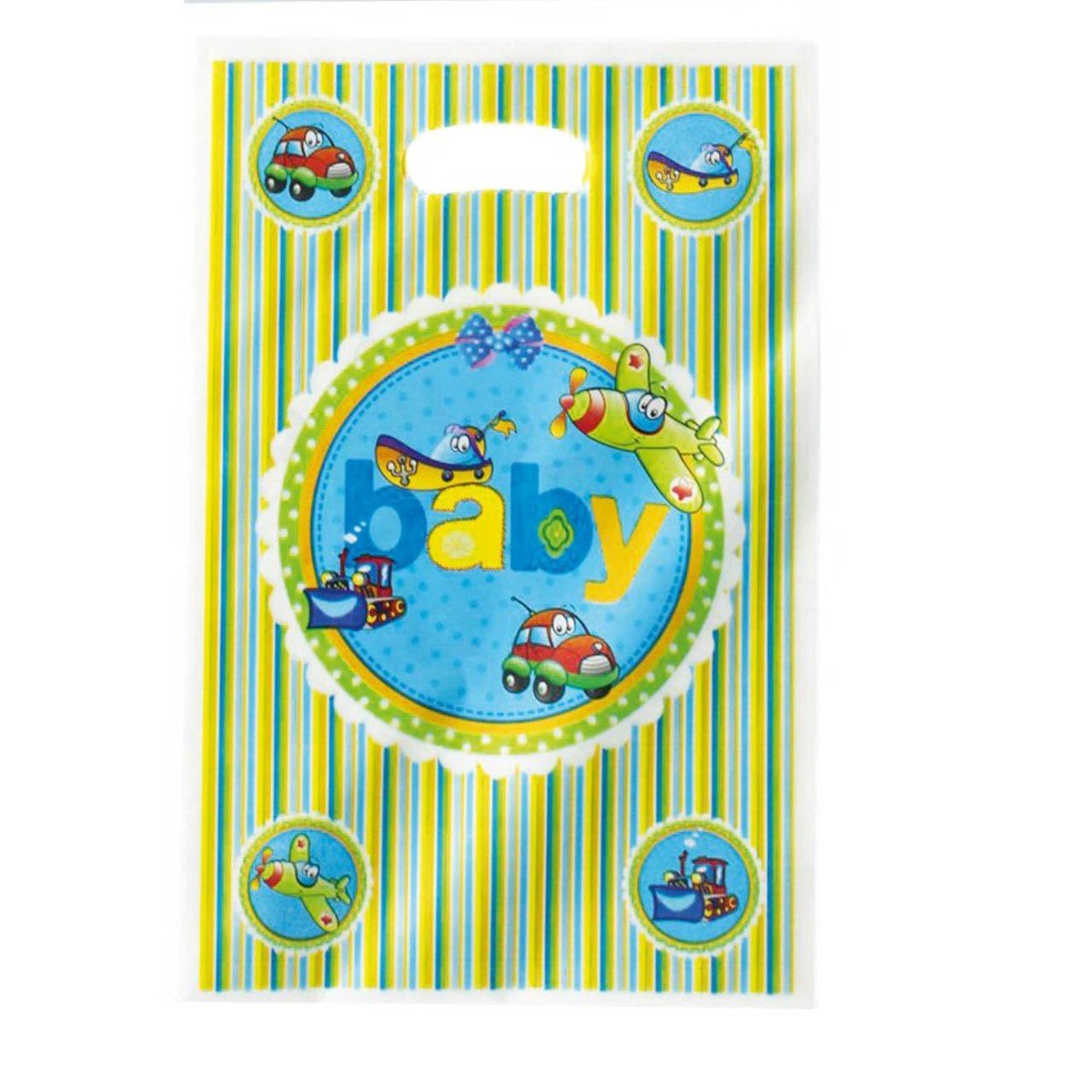 Baby Shower Hediye Çantası Mavi 6 Adet