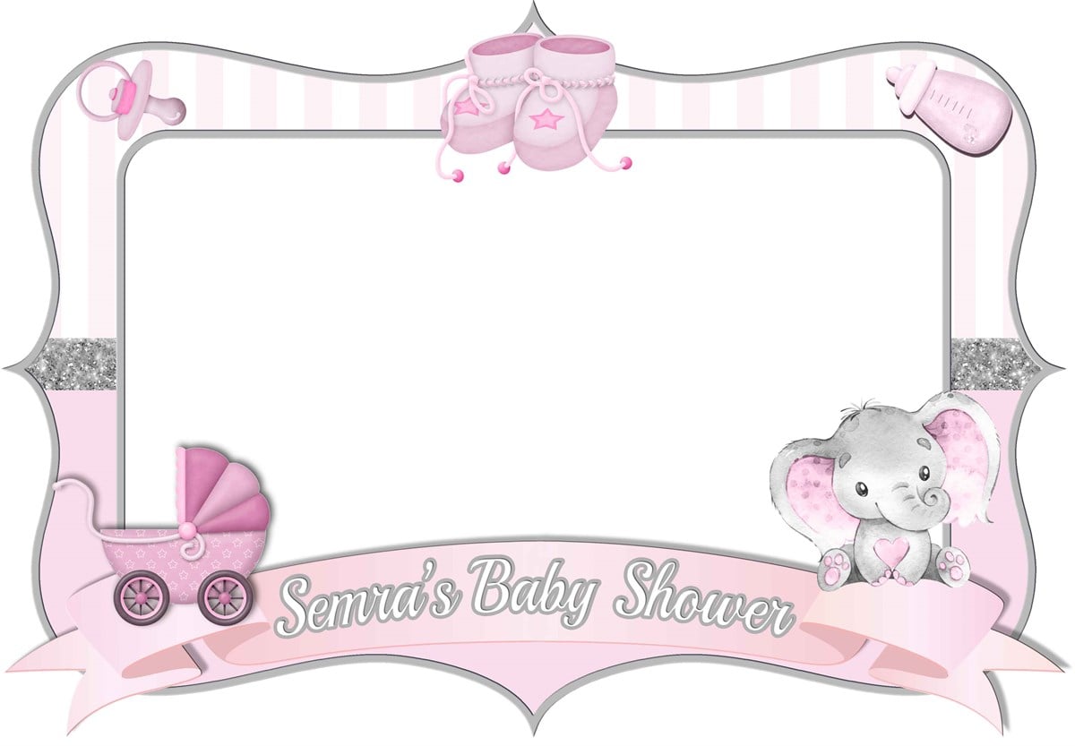 Baby Shower kız Kişiye Özel Çerçeve