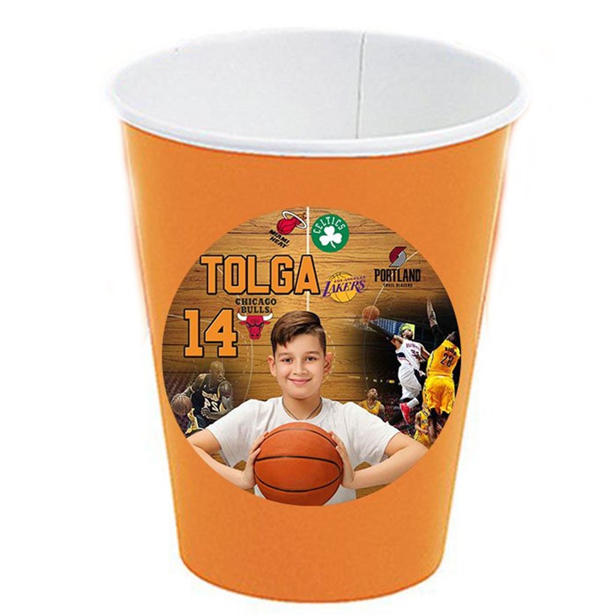 Basketbol Kişiye Özel Bardak 8 Adet