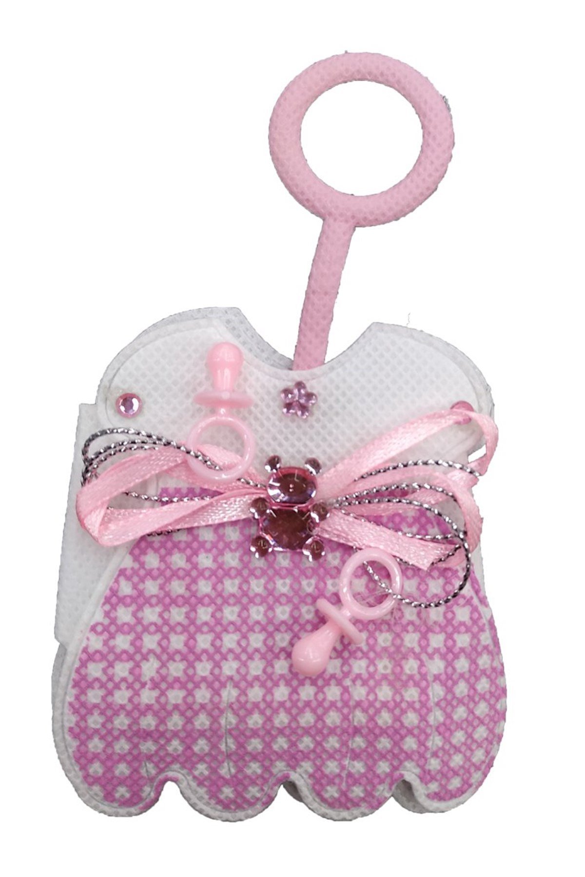 Bebek Şekeri Kesesi Elbise Pembe 12 Adet