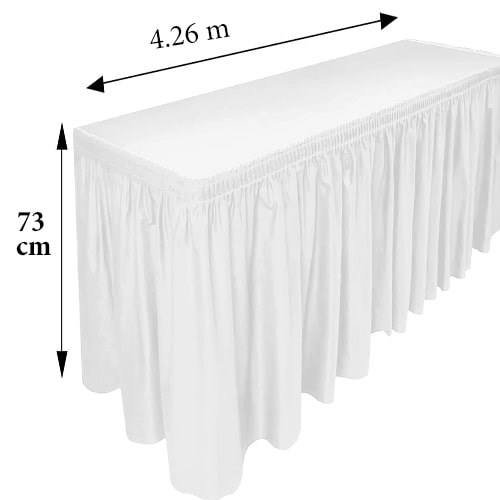 Beyaz Masa Eteği Plastik 