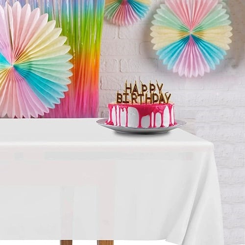 Beyaz Masa Örtüsü 137 x 183 cm