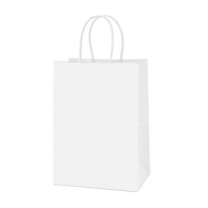 Beyaz Renkli Kraft Çanta 25 x 31 Cm 25 Adet