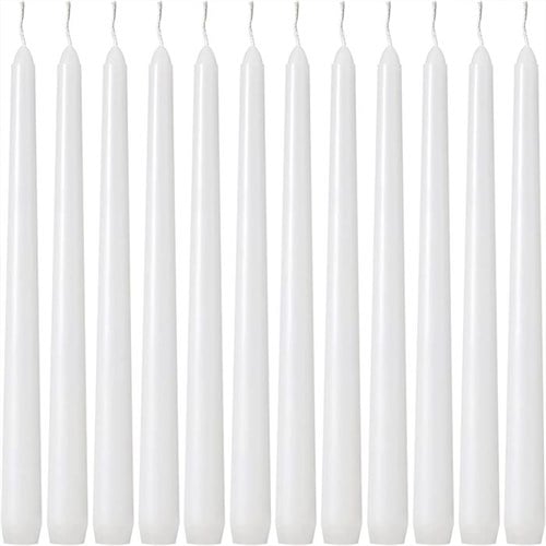 Beyaz Renkli Şamdan Mum 2 Adet