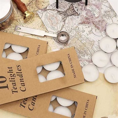 Beyaz Tealight Mum 10 Adet