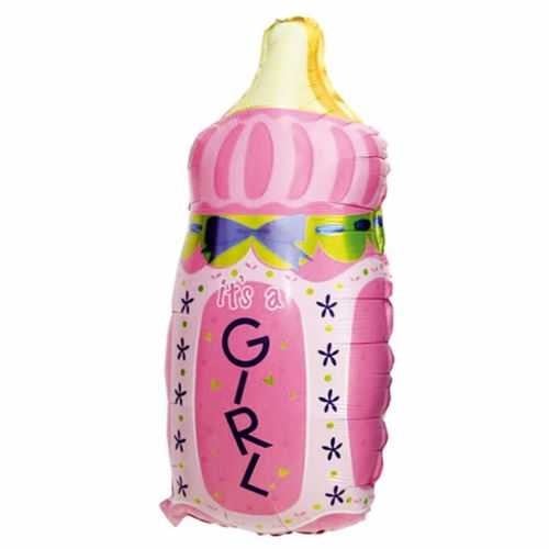 Biberon Pembe Folyo Balon
