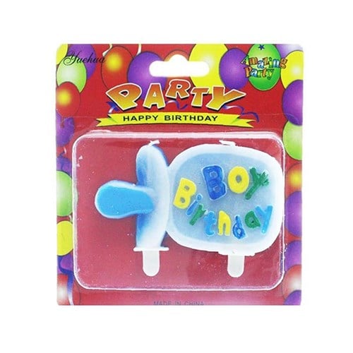 Biberon Şekilli Mum Mavi