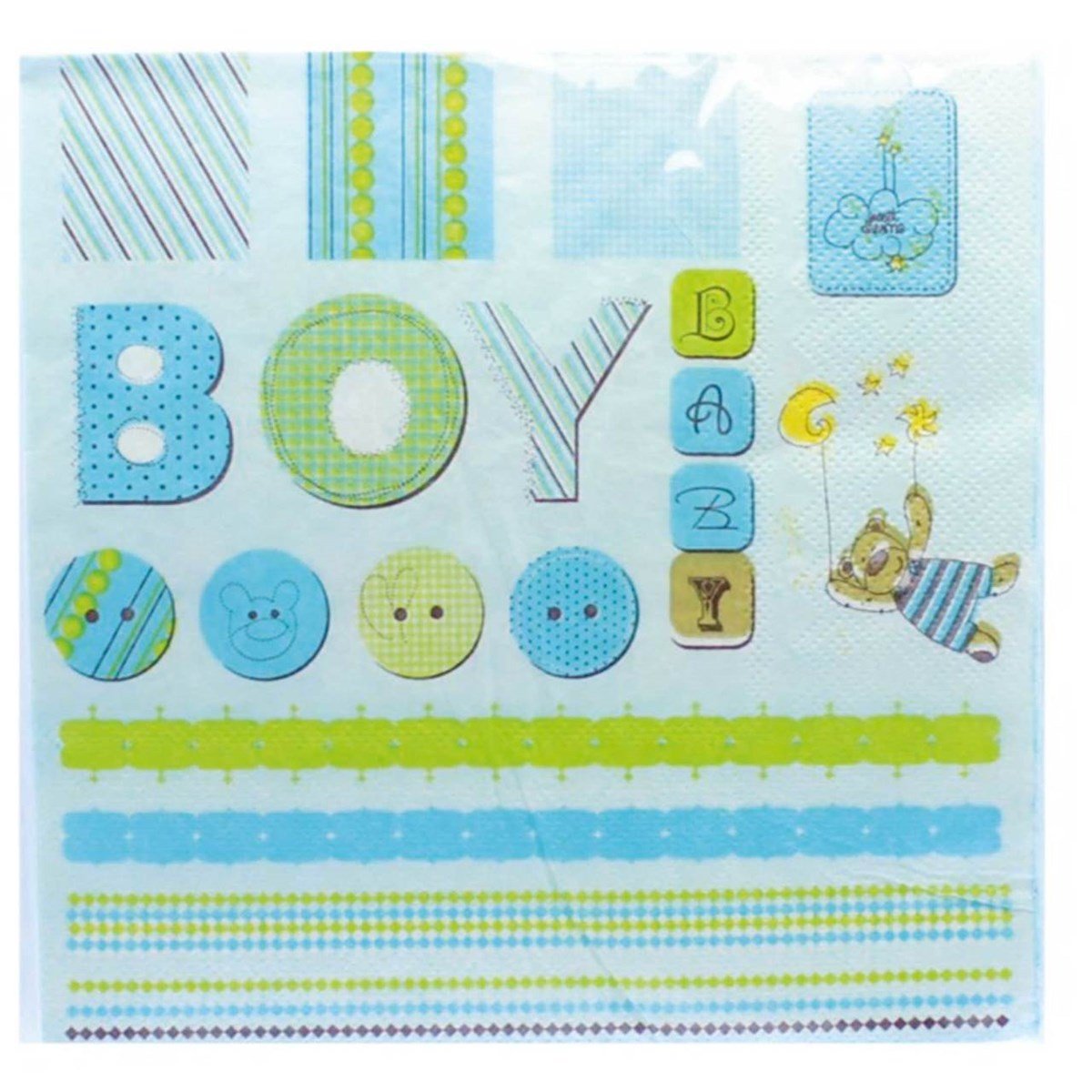 Boy Mavi Peçete 20 Adet