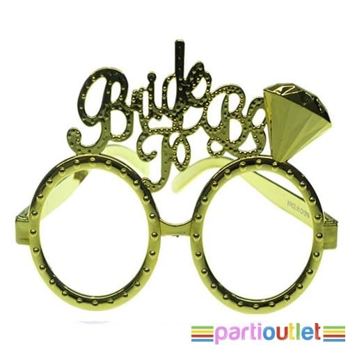 Bride To be Plastik Gözlük Gold