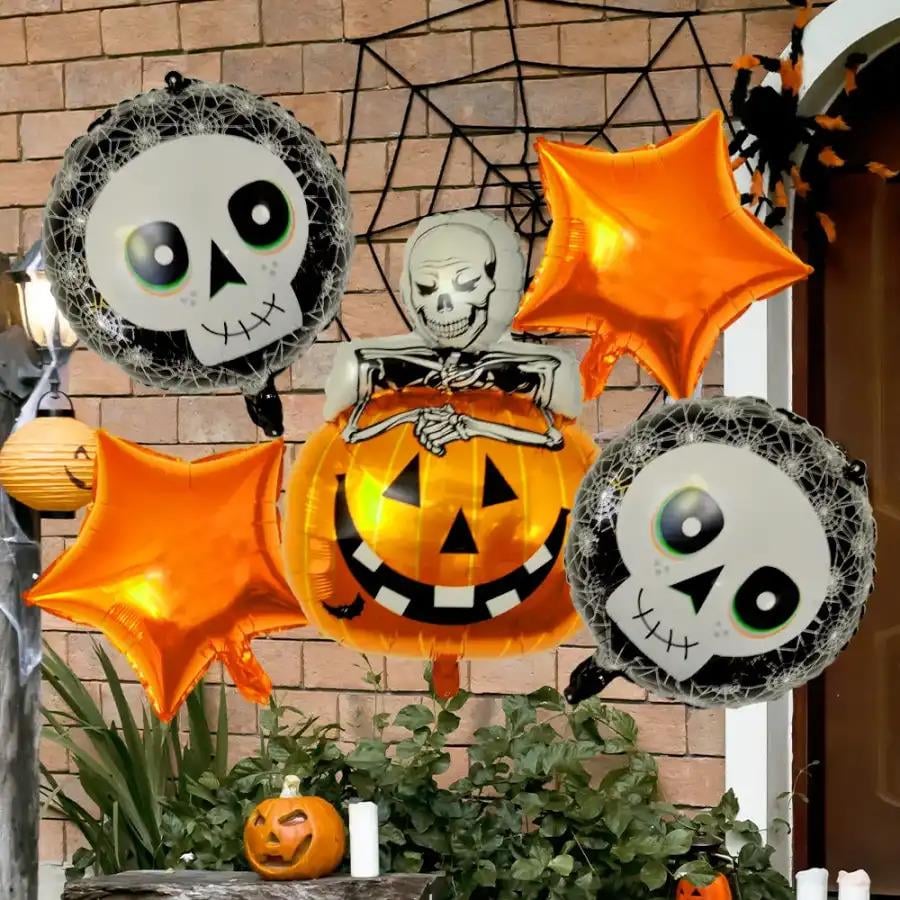 Halloween SüsleriCadılar Bayramı Folyo Balon Seti - İskelet