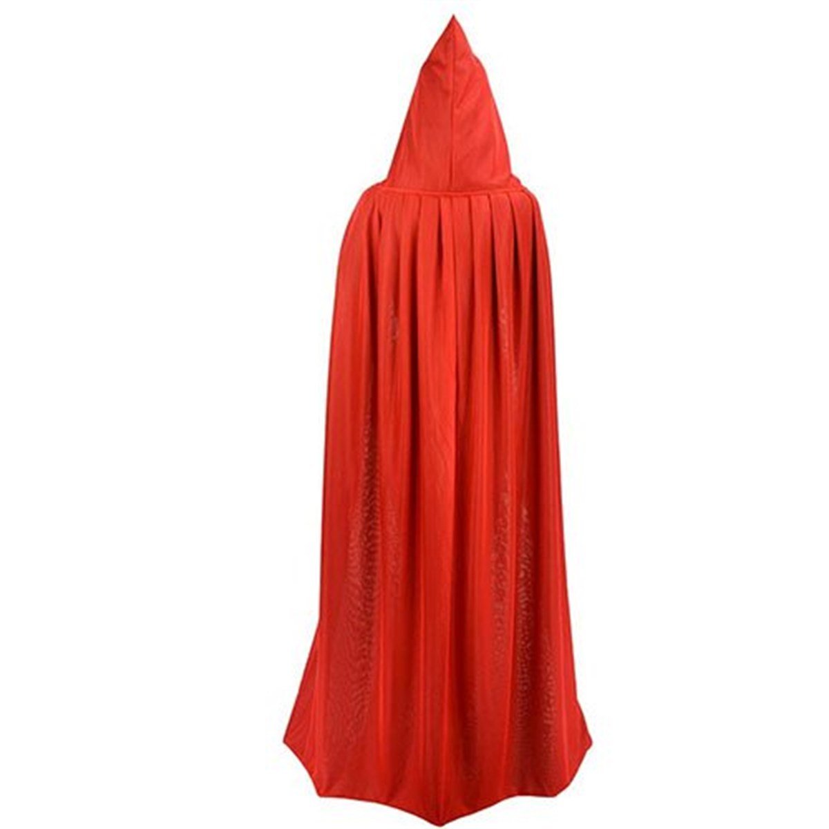 Cadılar Bayramı Kırmızı Kapşonlu Yetişkin Pelerin 140 Cm