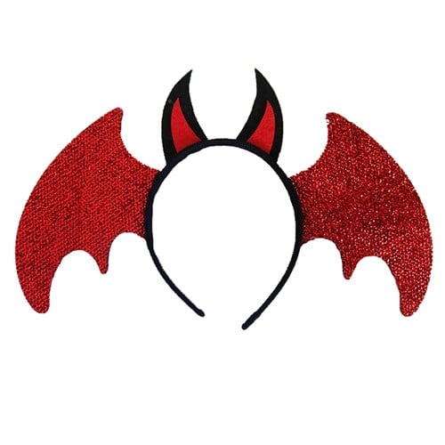 Cadılar Bayramı Kırmızı Yarasa Taç