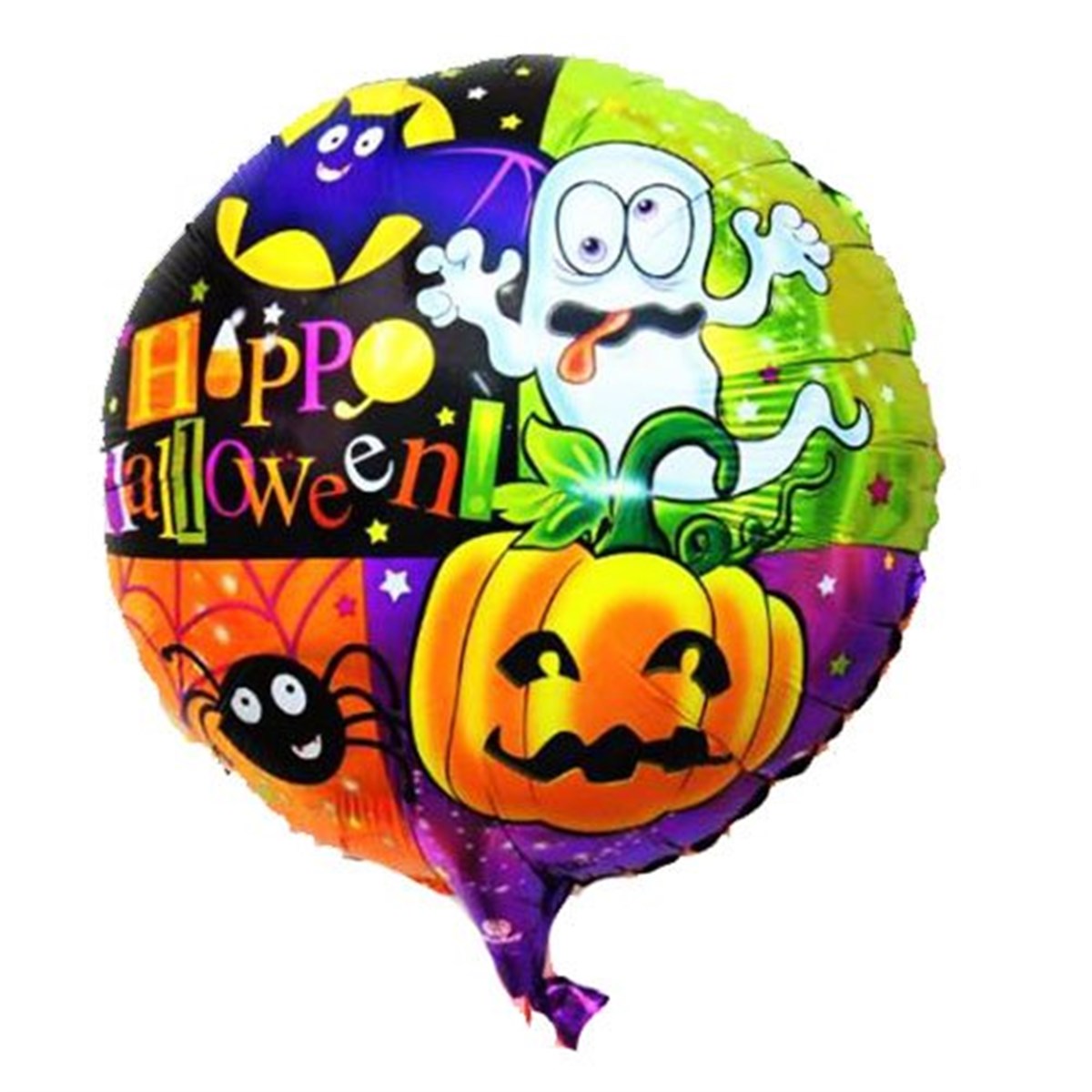 Cadılar Bayramı Örümcekli Balkabağı Folyo Balon